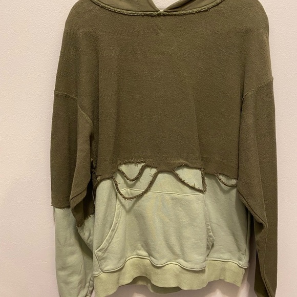 Mens dark and light green DISORDER WORLD hoodie size large. Very cool looking - Picture 11 of 12